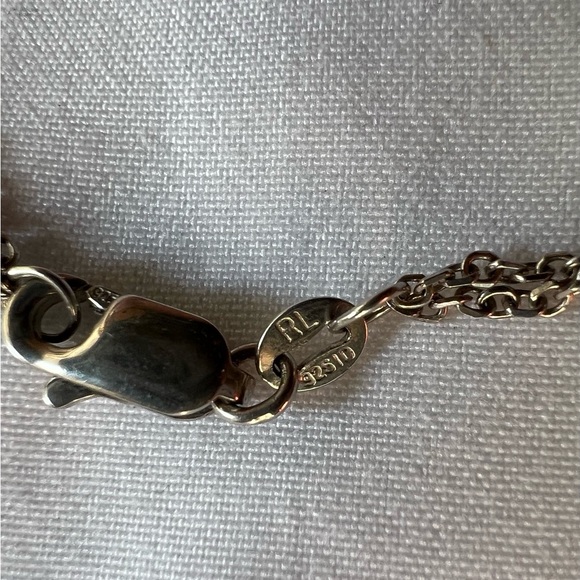 Sajen Druzy and semi precious stone necklace in SS with double chain necklace. - Picture 10 of 13